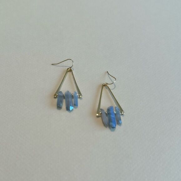 Crystal drop earrings M758 - Picture 2 of 3